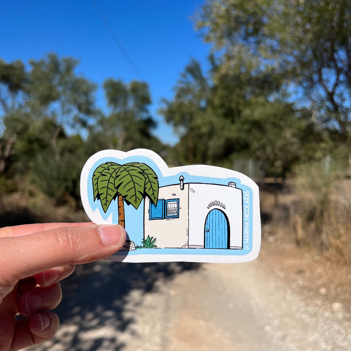 Little village house sticker