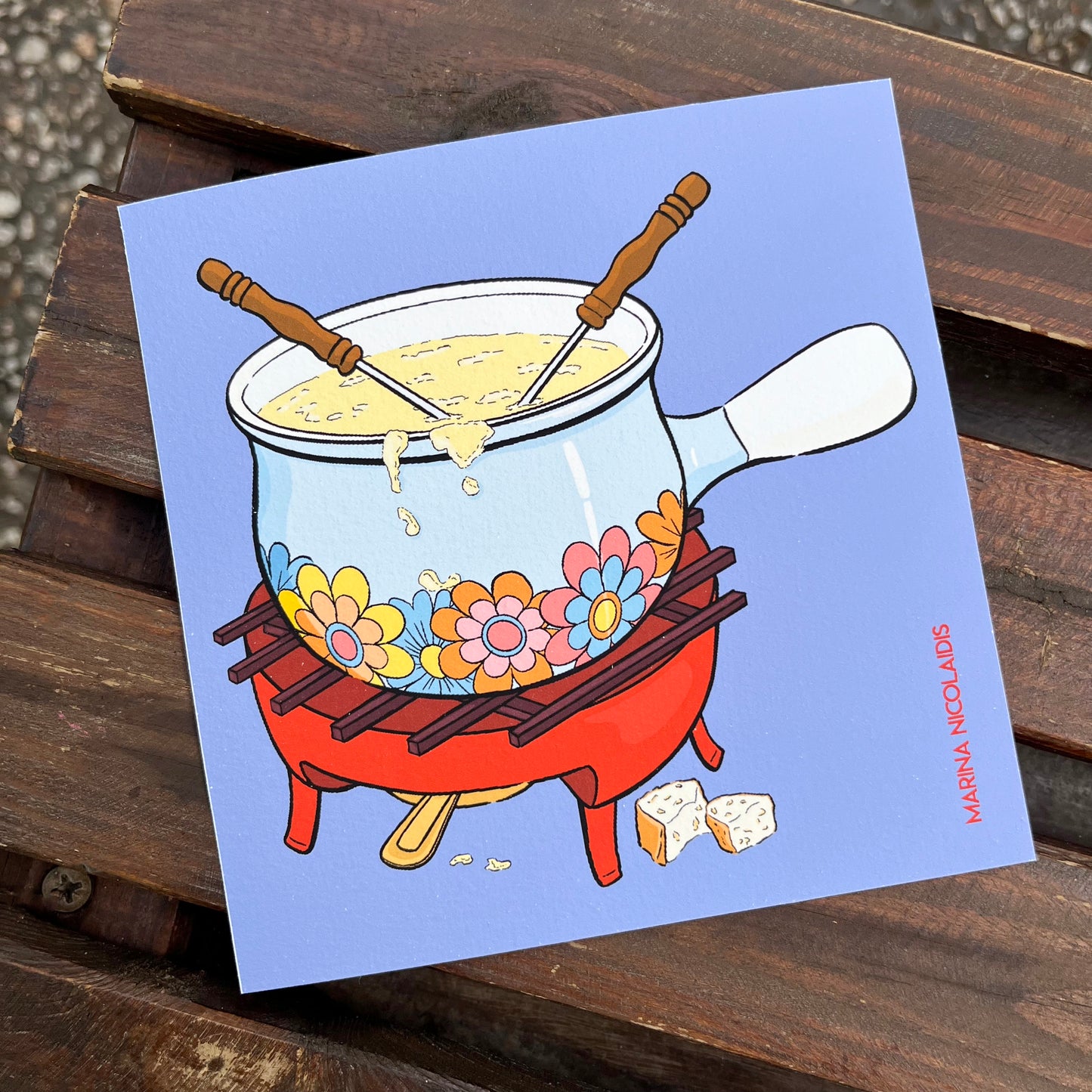 Fondue savoyarde art print