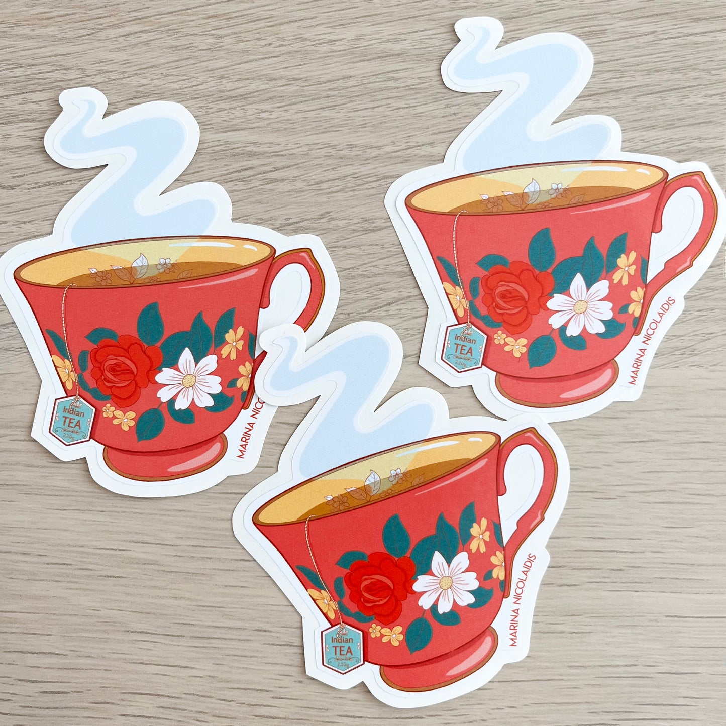Cup of tea sticker