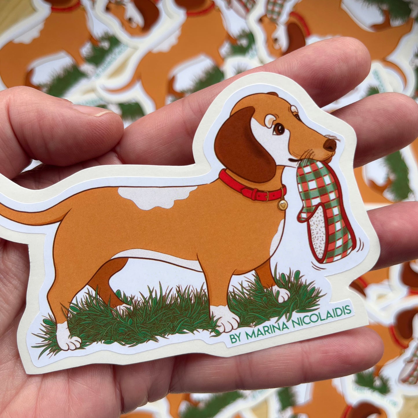 Dachshund dog sticker