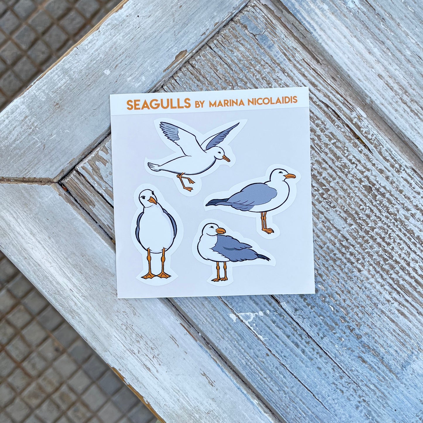 Seagulls 4 stickers