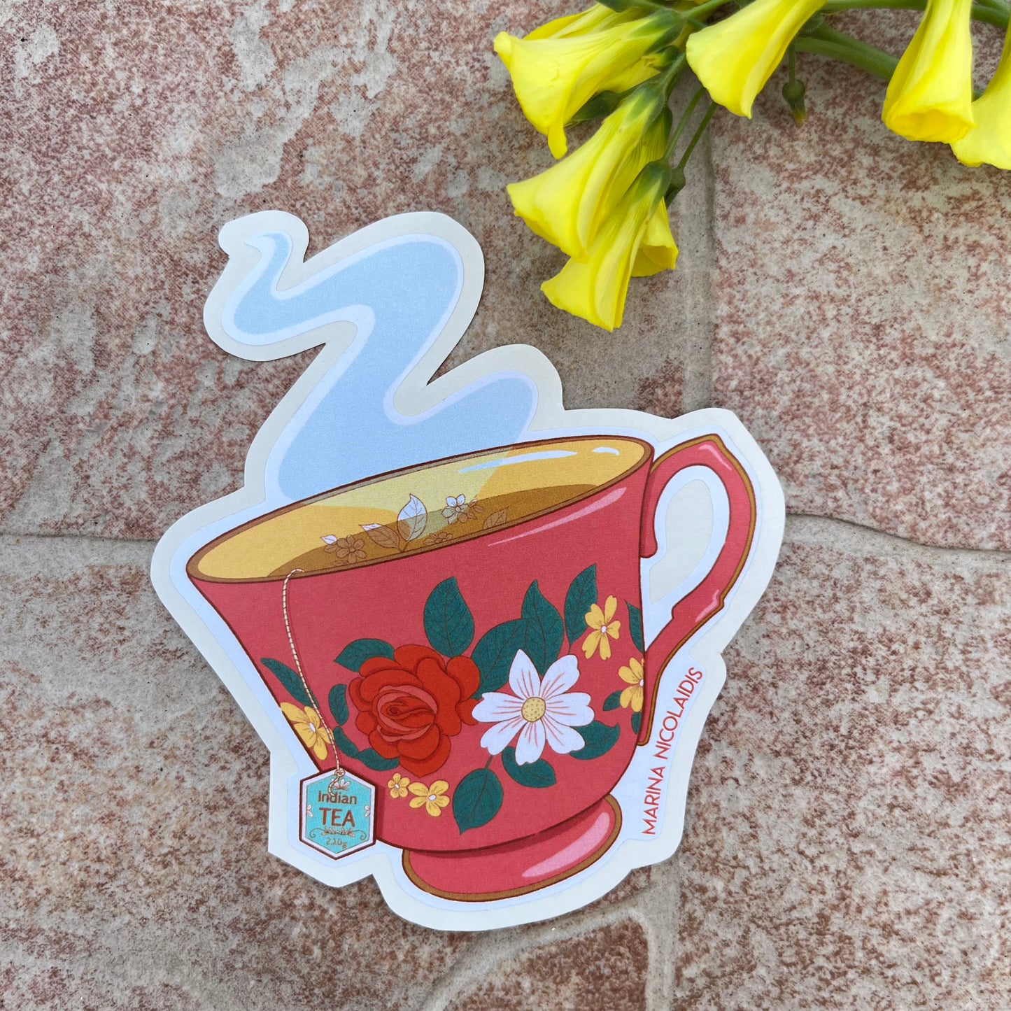 Cup of tea sticker