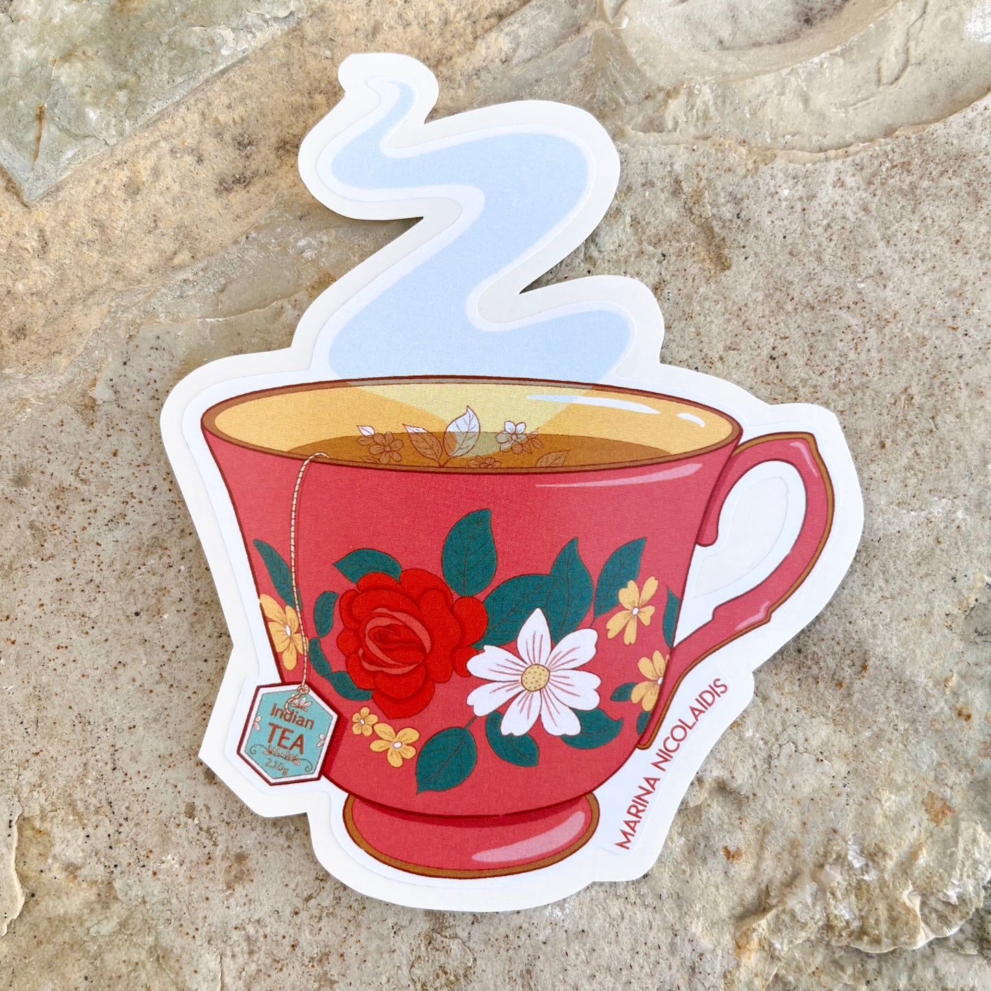 Cup of tea sticker