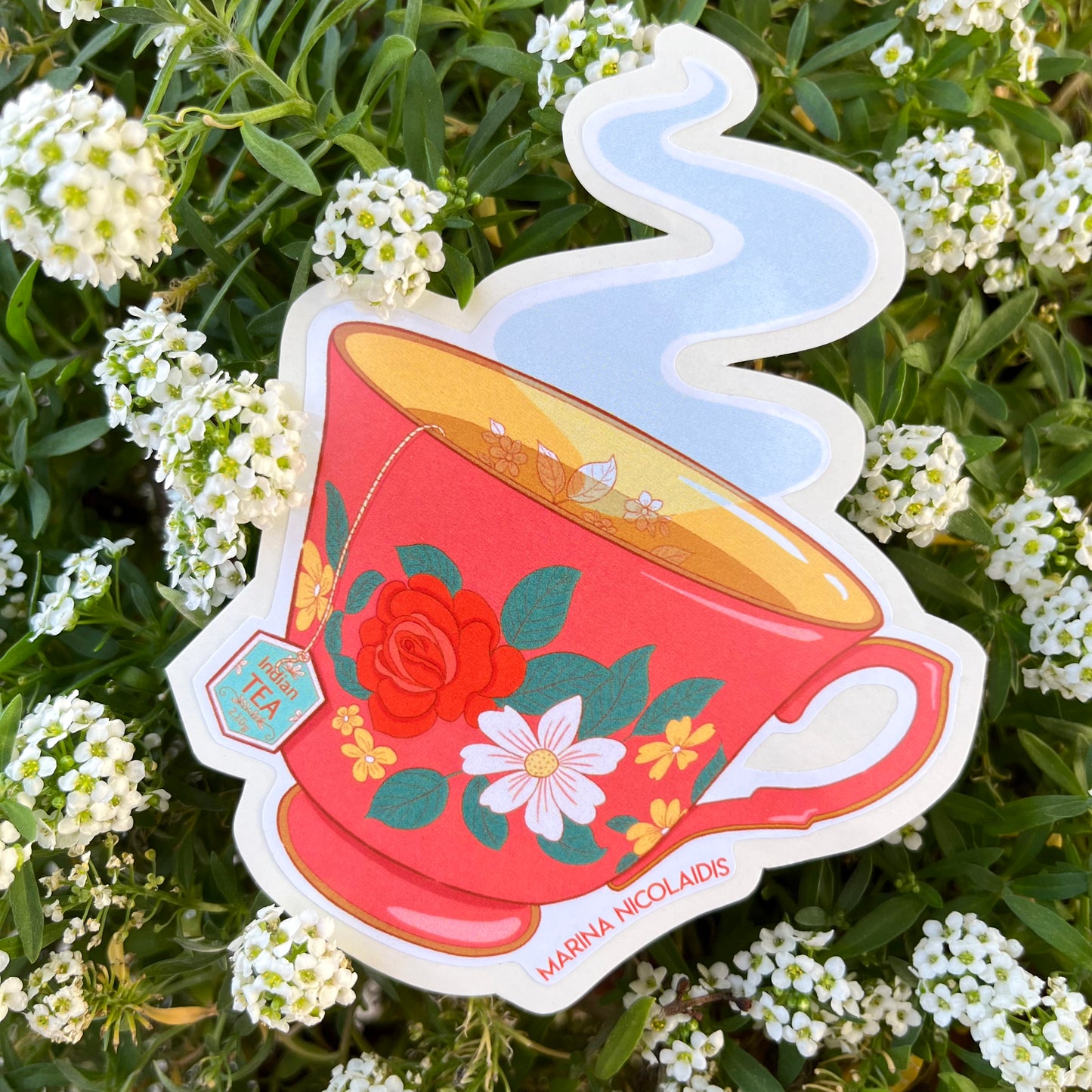Cup of tea sticker