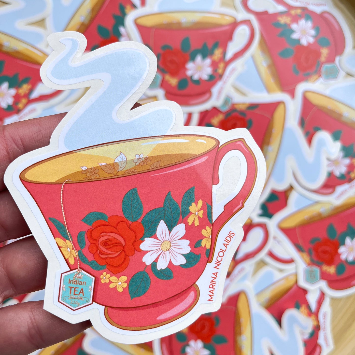 Cup of tea sticker