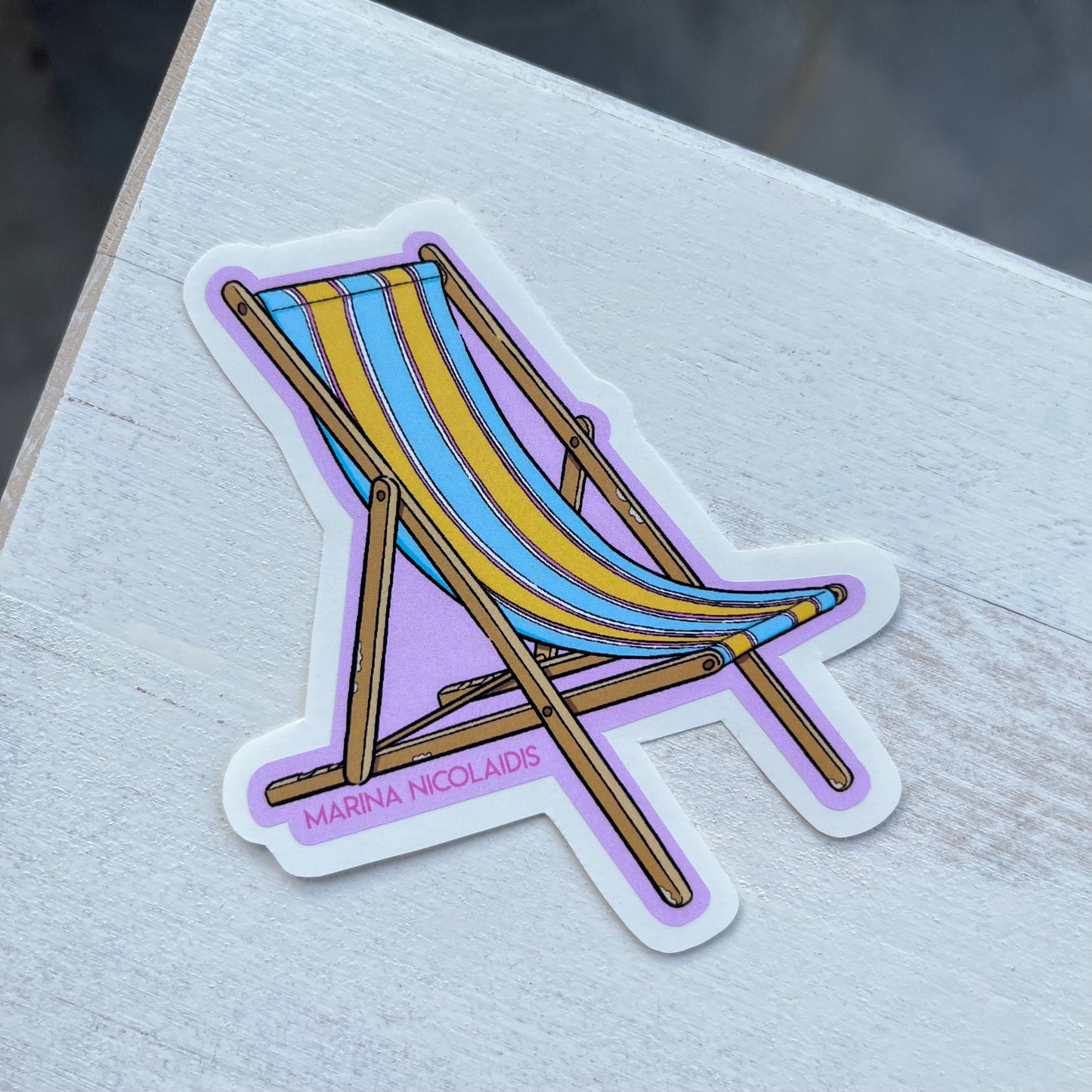 Deckchair sticker