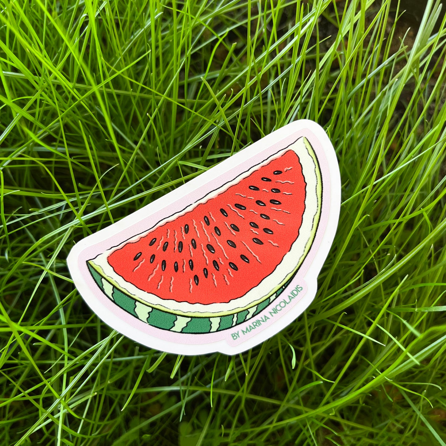 Strawberry, watermelon or cherry sticker