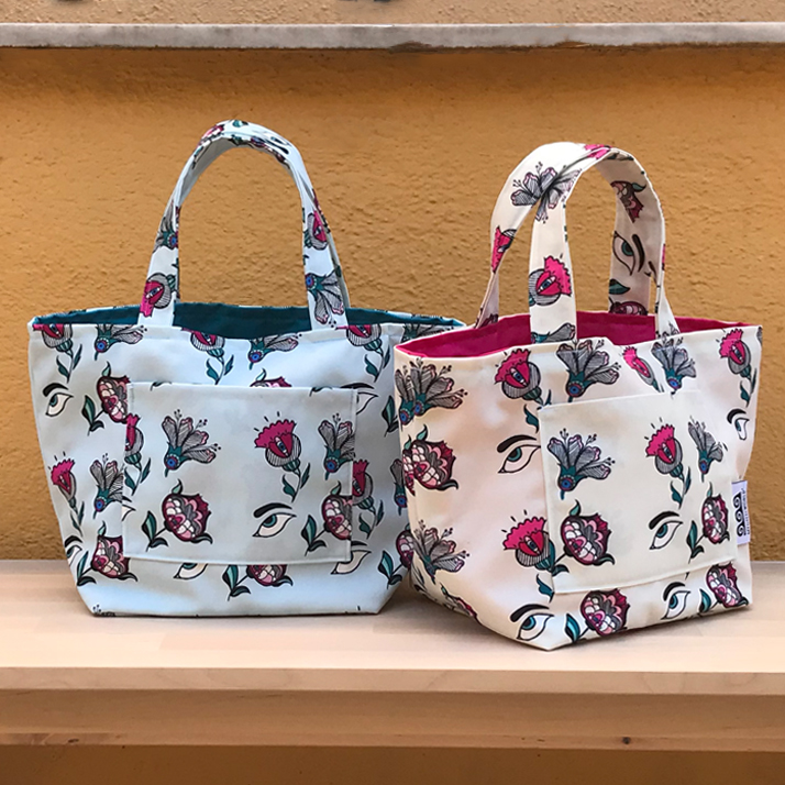 Handmade Fabric bags - tote bags